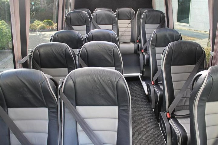Interior of the minibus